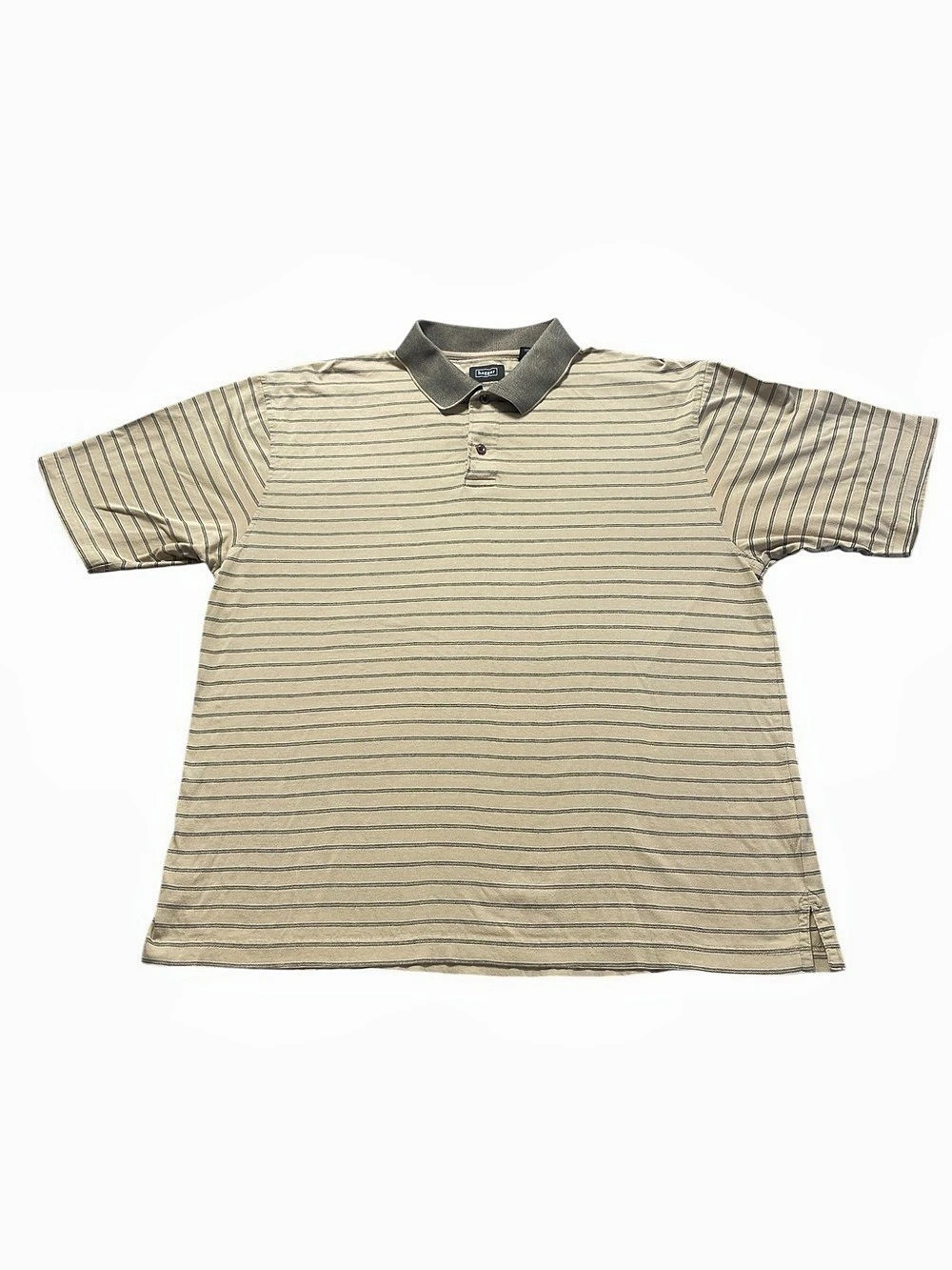 Haggar Men's Striped Cotton Polo Size Large Vintage